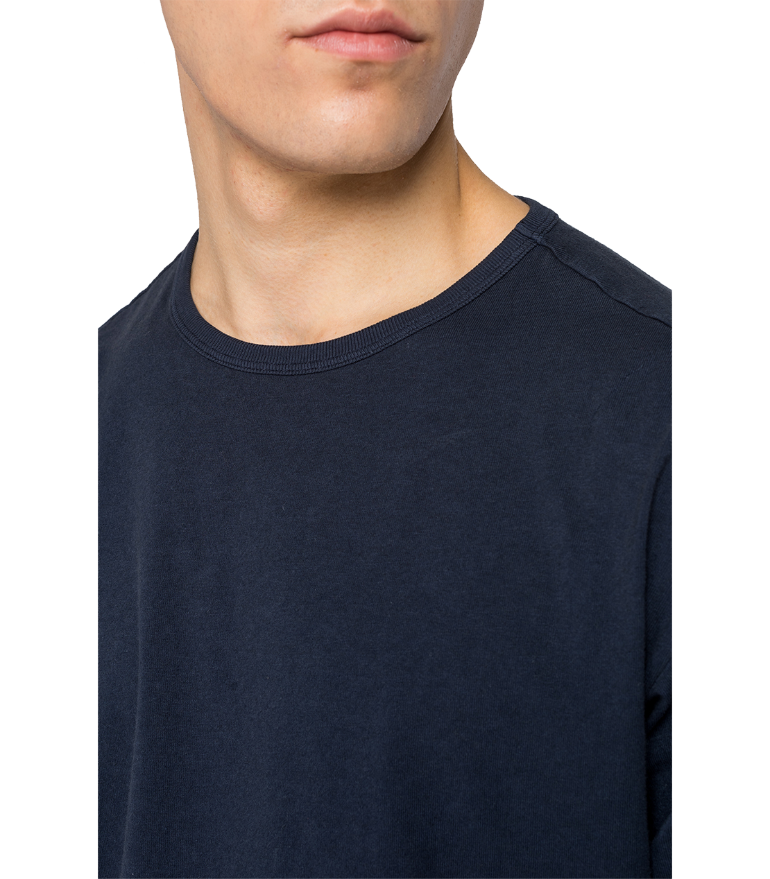 サルトリアーレ　ガーメントダイコットンジャージーTシャツ 詳細画像 ブルー 5